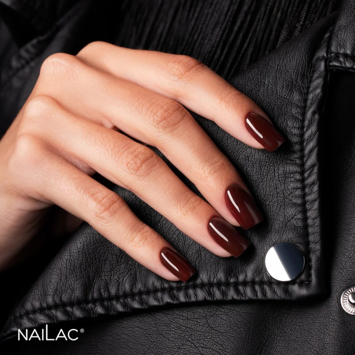 NaiLac UV/LED Gel Nail Polish 498 Burgundy Nails