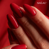 NaiLac UV/LED Gel Nail Polish Festive Red Nail