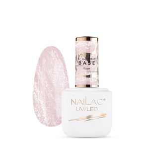 NaiLac Hybrid UV/LED Rubber Base Rose