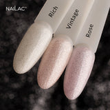 NaiLac Hybrid UV/LED Rubber Base Rose Collection
