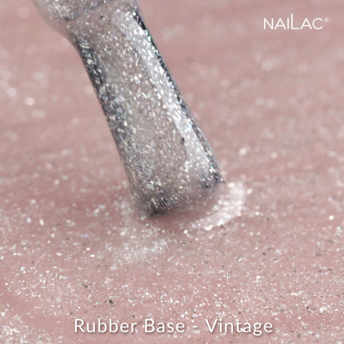 NaiLac Hybrid UV/LED Rubber Base Vintage Swatch