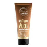 OnlyBio Hair Balance Smoothing Hair Conditioner in gold tube packaging, enriched with natural, vegan ingredients for smooth hair.