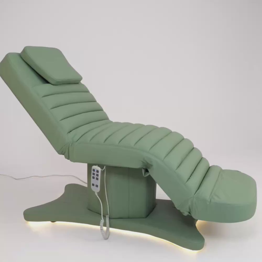 Manufakturo Grandeur Electric Lash Beauty Bed - 3 Motors Olive