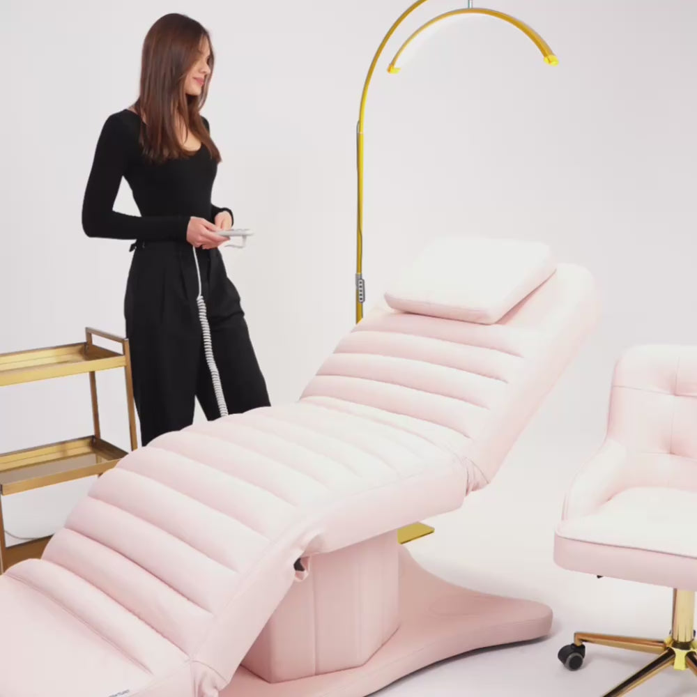 Manufakturo Grandeur Electric Lash Beauty Bed - 3 Motors Light Pink