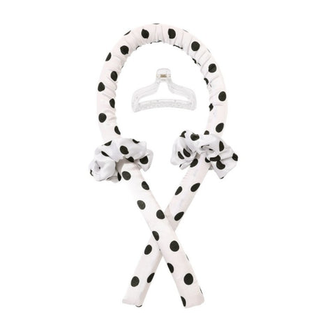 Roxie Heatless Curling Headband Kit Black & White - Roxie Cosmetics