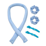 Roxie Heatless Curling Headband Kit Blue - Roxie Cosmetics