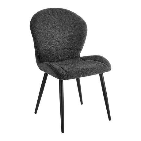 4Rico Lucente Chair Black - full product view at an angle on a white background