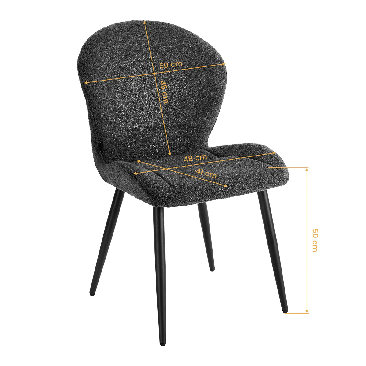 4Rico Lucente Chair Black - close-up of the upholstery and adjustment details
