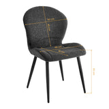 4Rico Lucente Chair Black - close-up of the upholstery and adjustment details
