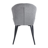 4Rico Lucente Chair Grey - full product view on a white background