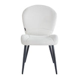 4Rico Lucente Reception Chair White - full product view on a white background
