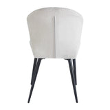 4Rico Lucente Reception Chair White - full product view on a white background