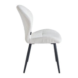 4Rico Lucente Reception Chair White - full product view on a white background
