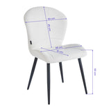 4Rico Lucente Reception Chair White - close-up of the upholstery and adjustment details