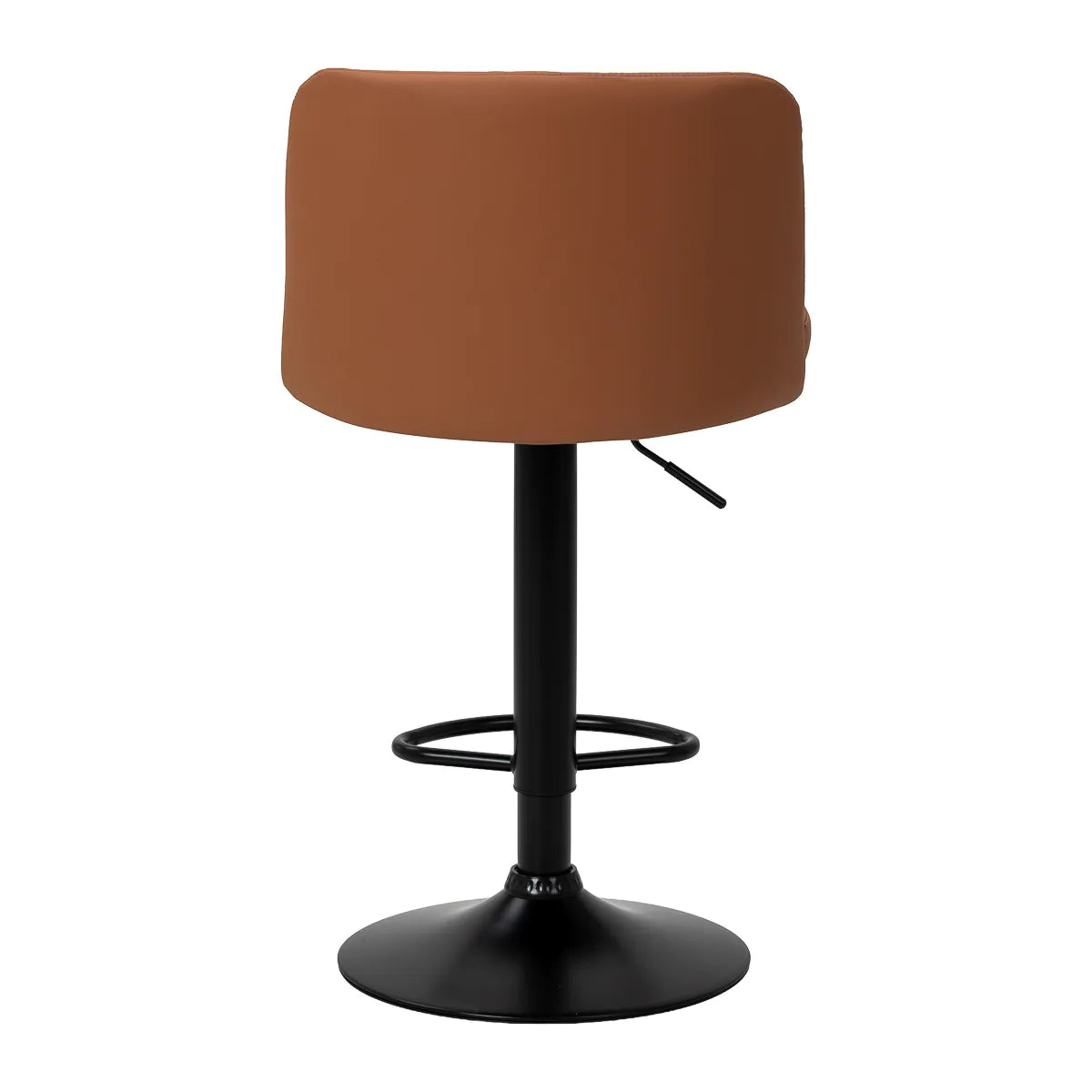 4Rico Modo Bar Stool Brown With Black Base - full product view on a white background