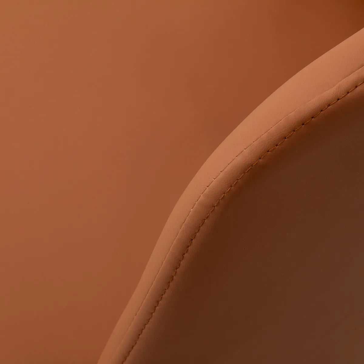 4Rico Modo Bar Stool Brown With Black Base - close-up of the upholstery and construction details
