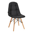 4Rico QS-185 Chair Black - full product view at an angle on a white background