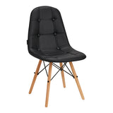 4Rico QS-185 Chair Black - full product view at an angle on a white background