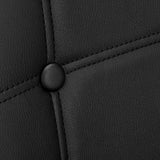 4Rico QS-185 Chair Black - close-up of the upholstery and construction details