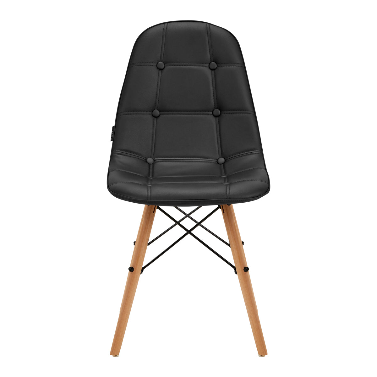 4Rico QS-185 Chair Black - close-up of the upholstery and adjustment details