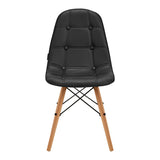 4Rico QS-185 Chair Black - close-up of the upholstery and adjustment details