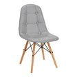 4Rico QS-185 Chair Grey - full product view at an angle on a white background
