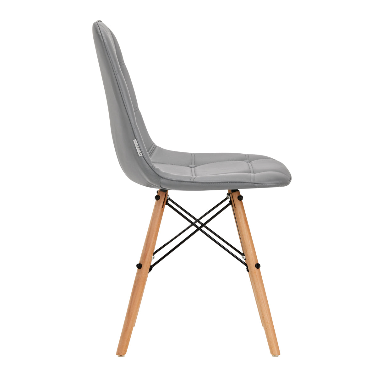 4Rico QS-185 Chair Grey - close-up of the upholstery and adjustment details