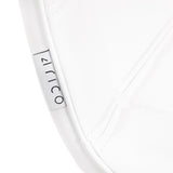 4Rico QS-185 Reception Chair White - full product view on a white background