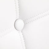 4Rico QS-185 Reception Chair White - close-up of the upholstery and adjustment details