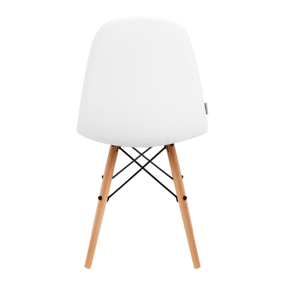 4Rico QS-185 Reception Chair White - close-up of the upholstery and adjustment details
