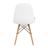 4Rico QS-185 Reception Chair White - close-up of the upholstery and adjustment details