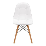 4Rico QS-185 Reception Chair White - close-up of the upholstery and adjustment details