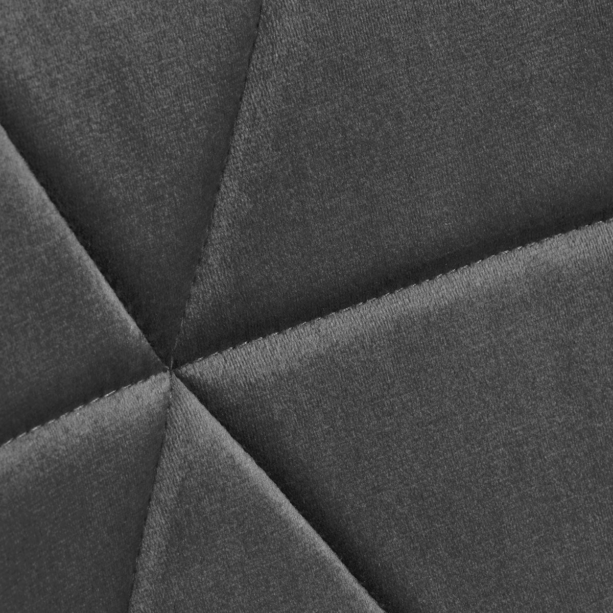 4Rico QS-186 Velvet Reception Chair Grey - close-up of the upholstery and construction details