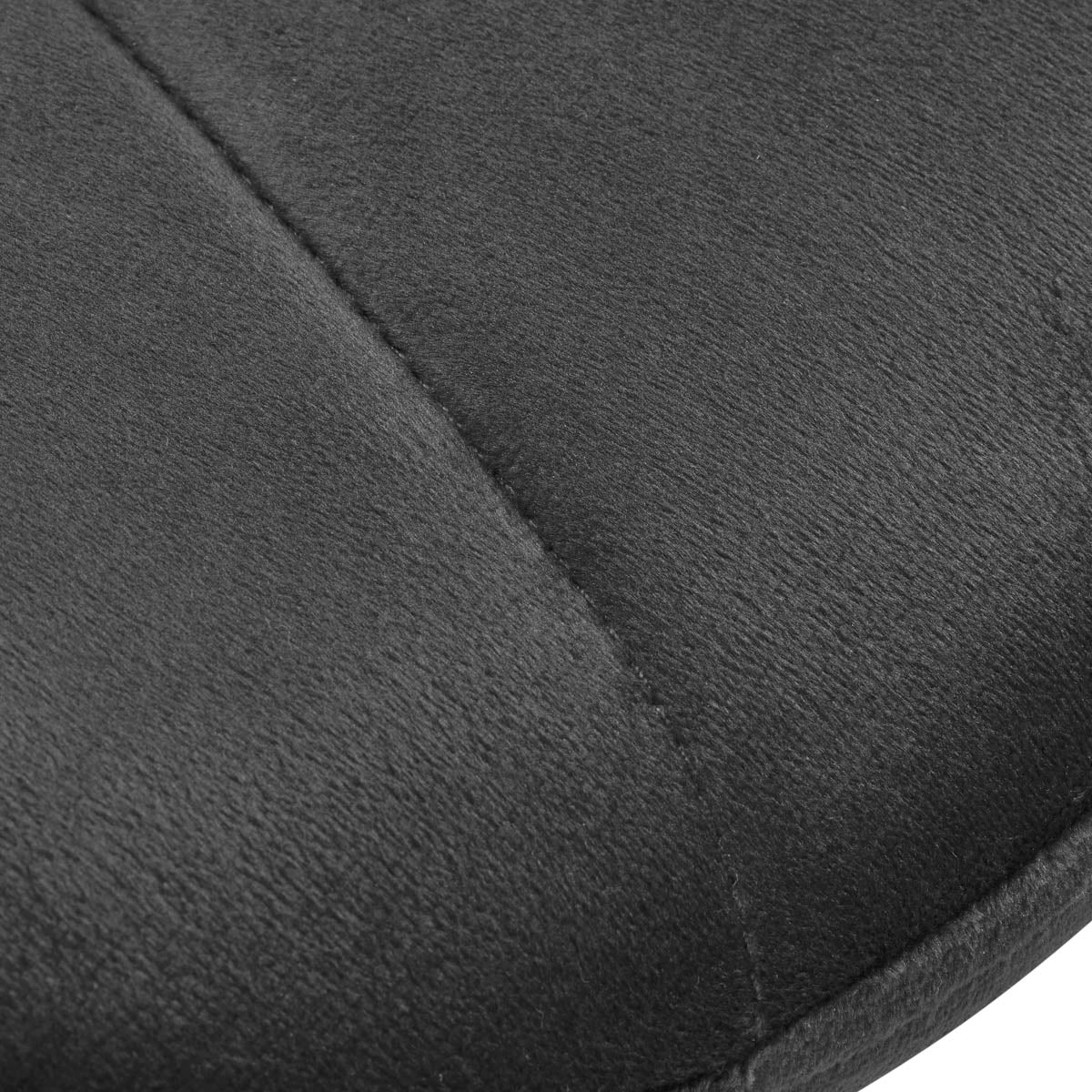 4Rico QS-186 Velvet Reception Chair Grey - close-up of the upholstery and construction details