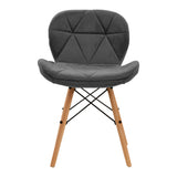 4Rico QS-186 Velvet Reception Chair Grey - close-up of the upholstery and adjustment details