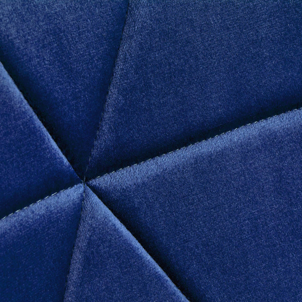 4Rico QS-186 Velvet Reception Chair Navy - close-up of the upholstery and construction details