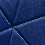 4Rico QS-186 Velvet Reception Chair Navy - close-up of the upholstery and construction details
