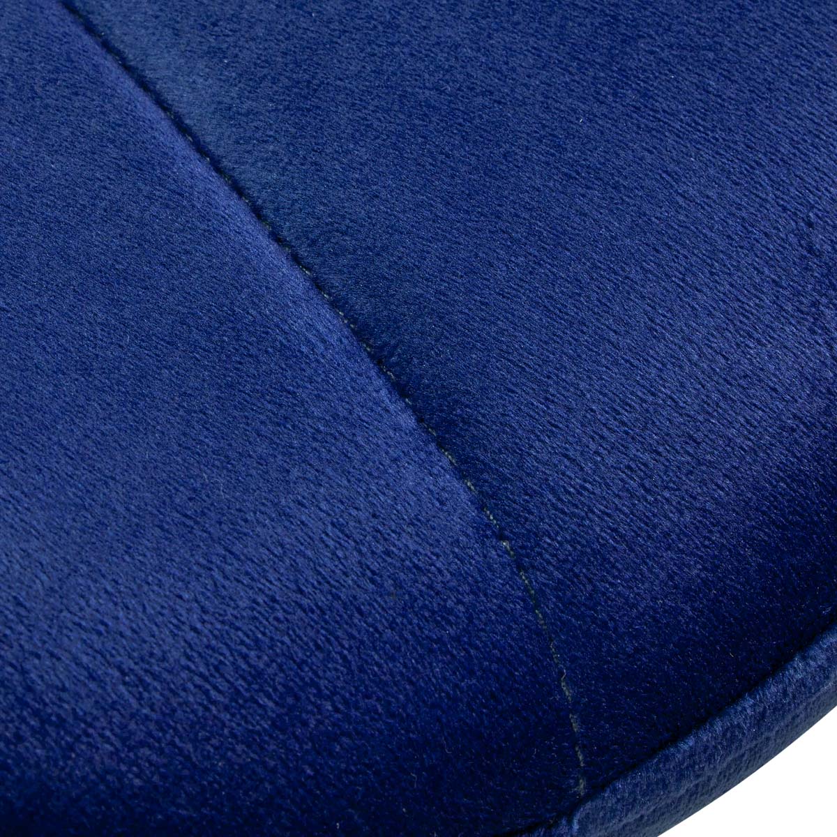 4Rico QS-186 Velvet Reception Chair Navy - close-up of the upholstery and construction details