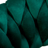 a close up view of a green fabric