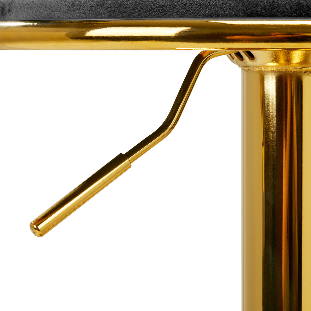 4Rico QS-B313A Velvet Bar Stool Grey - displayed in a professional treatment-room setting