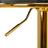 4Rico QS-B313A Velvet Bar Stool Grey - displayed in a professional treatment-room setting