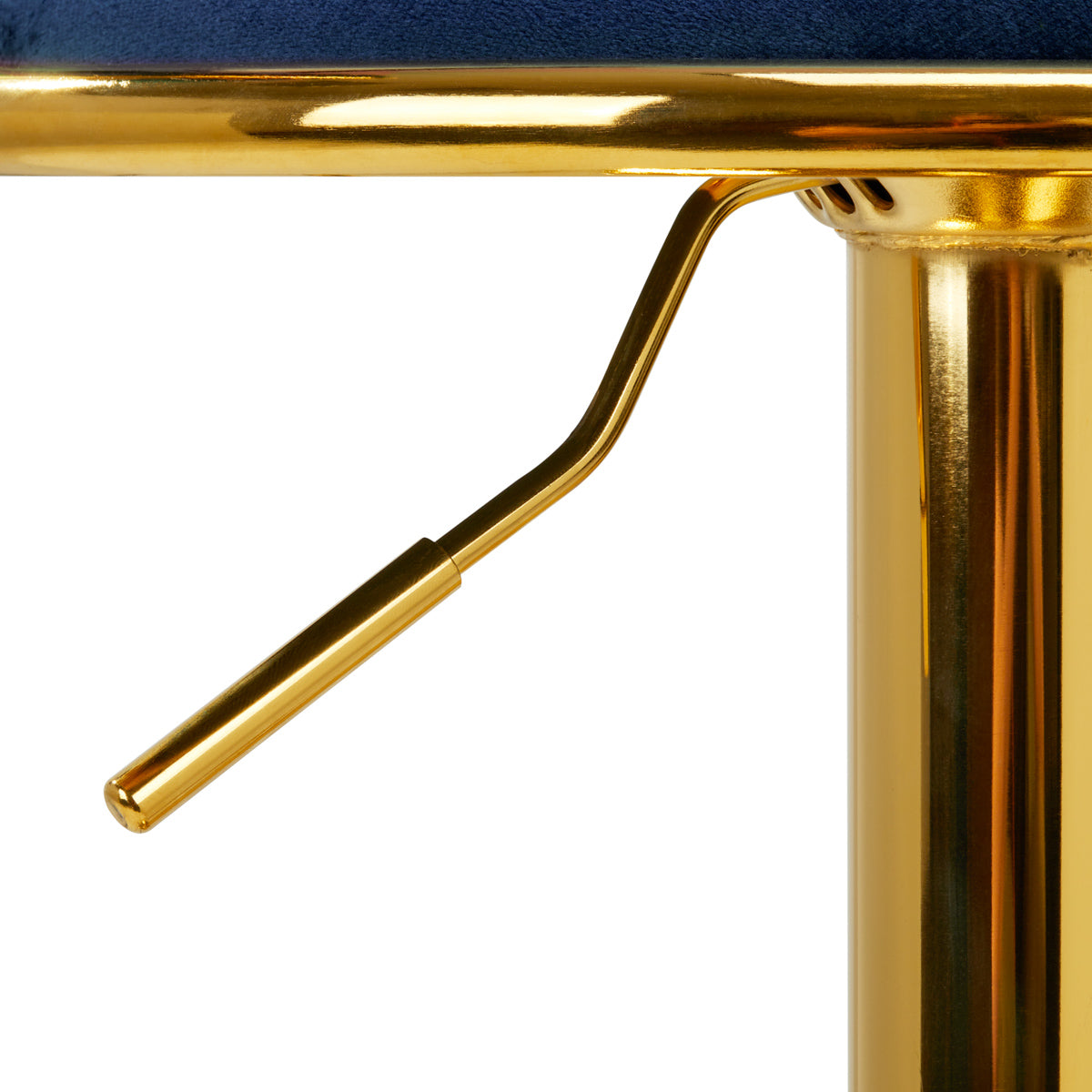 4Rico QS-B313A Velvet Bar Stool Navy - displayed in a professional treatment-room setting