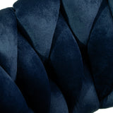 4Rico QS-B313A Velvet Bar Stool Navy - close-up of the upholstery and construction details