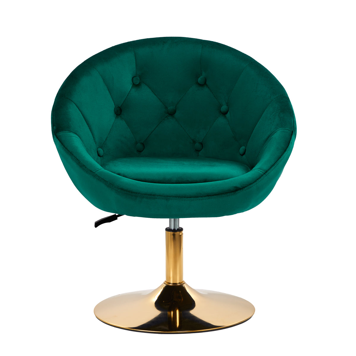 4Rico QS-BL12B Swivel Chair Green - full product view on a white background