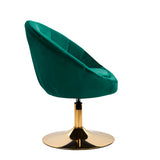 4Rico QS-BL12B Swivel Chair Green - full product view on a white background