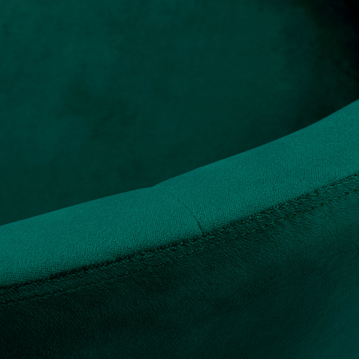 4Rico QS-BL12B Swivel Chair Green - close-up of the upholstery and construction details