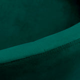 4Rico QS-BL12B Swivel Chair Green - close-up of the upholstery and construction details