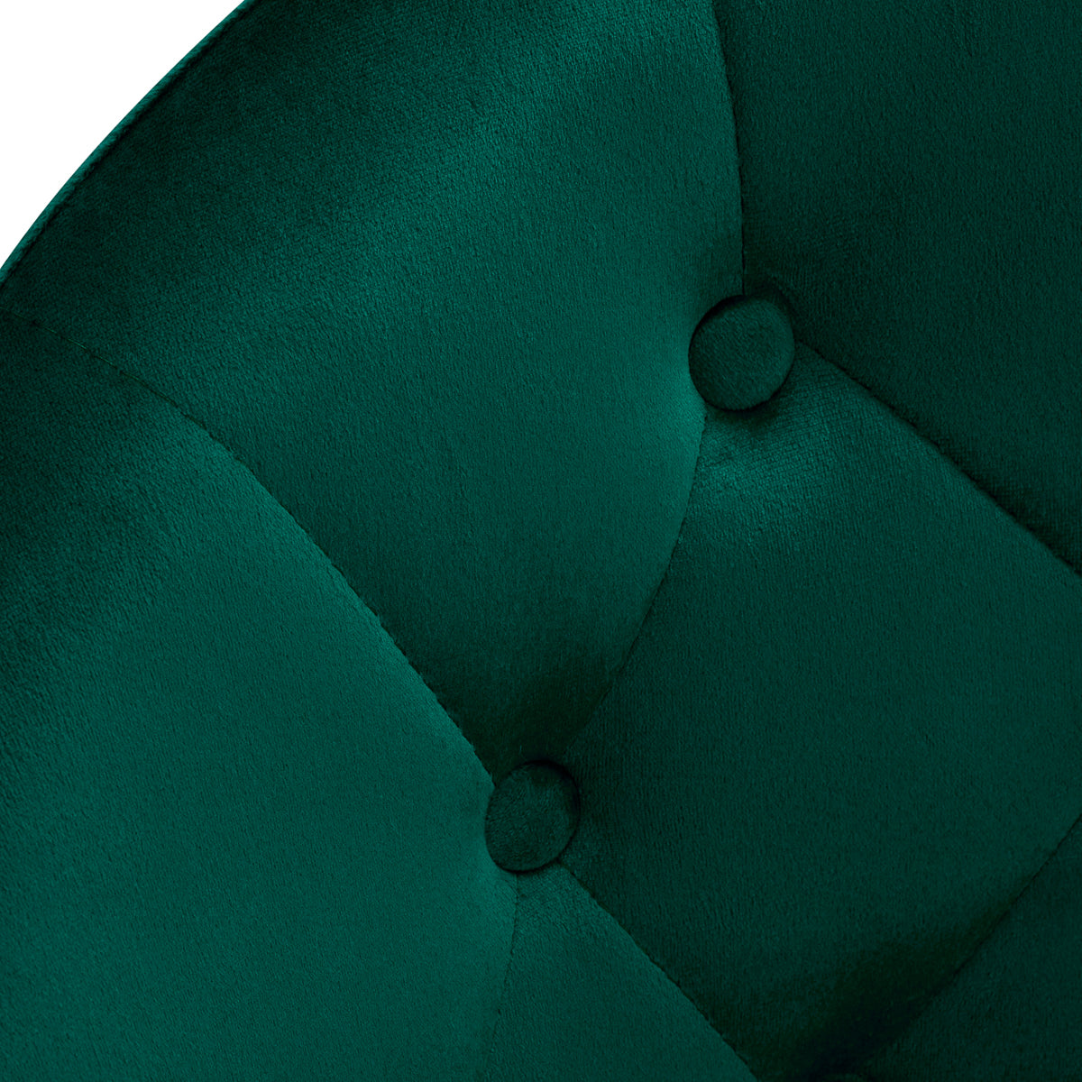 4Rico QS-BL12B Swivel Chair Green - close-up of the upholstery and construction details