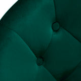 4Rico QS-BL12B Swivel Chair Green - close-up of the upholstery and construction details