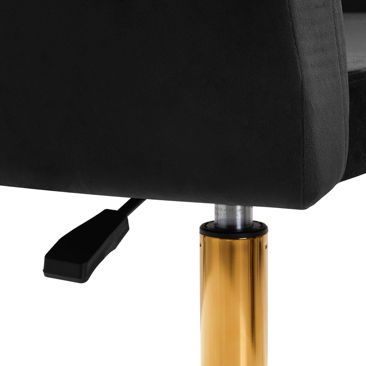 4Rico QS-BL14G Swivel Chair Black - displayed in a professional treatment-room setting